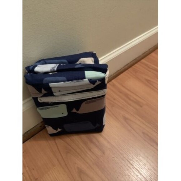 Cloud Island Fitted Crib Sheet Whales 1 Sheet Blue Baby - Picture 3 of 10